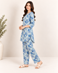 Serene Flora Printed 2-Piece Suit