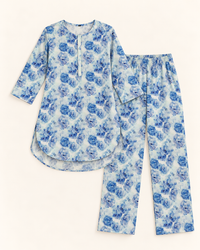 Serene Flora Printed 2-Piece Suit