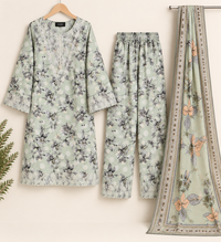 Pista Bloom Embroidered 3-Piece Suit