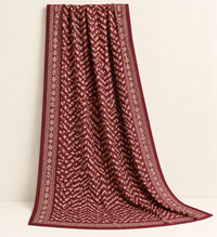 Maroon Heritage Lawn 3 Piece Suit - Maxi Style