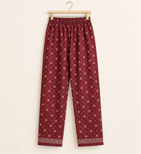 Maroon Heritage Lawn 3 Piece Suit - Maxi Style