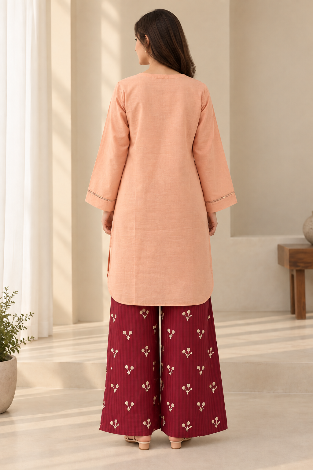 Blush Charm 2-Piece Karandi Co-Ord Set