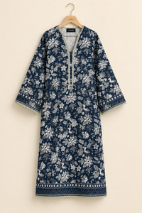 Midnight Bloom Co-Ord Set – Navy Floral 2 Piece
