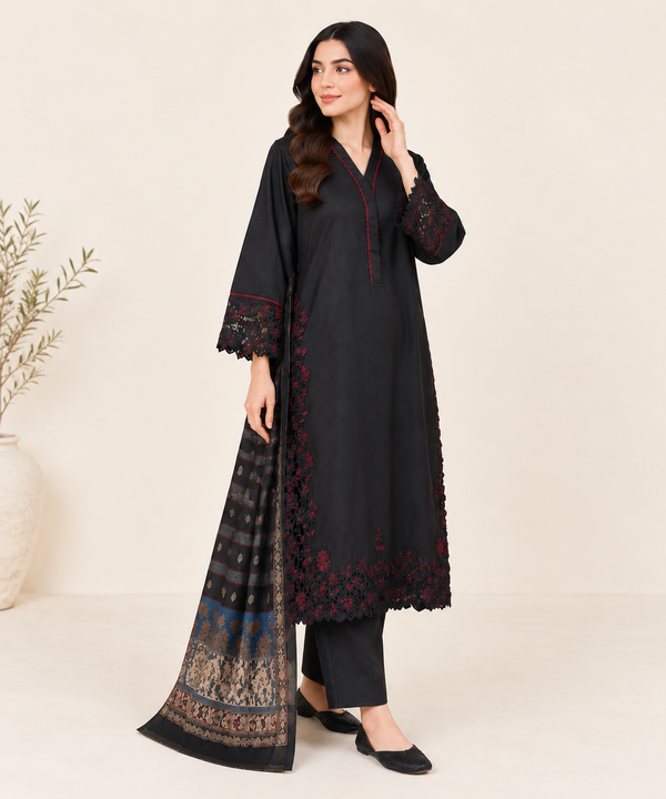 Black Orchid 3-Piece Suit Dhannak