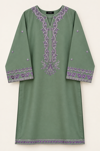 Sage Heritage Embroidered 3-Piece Suit